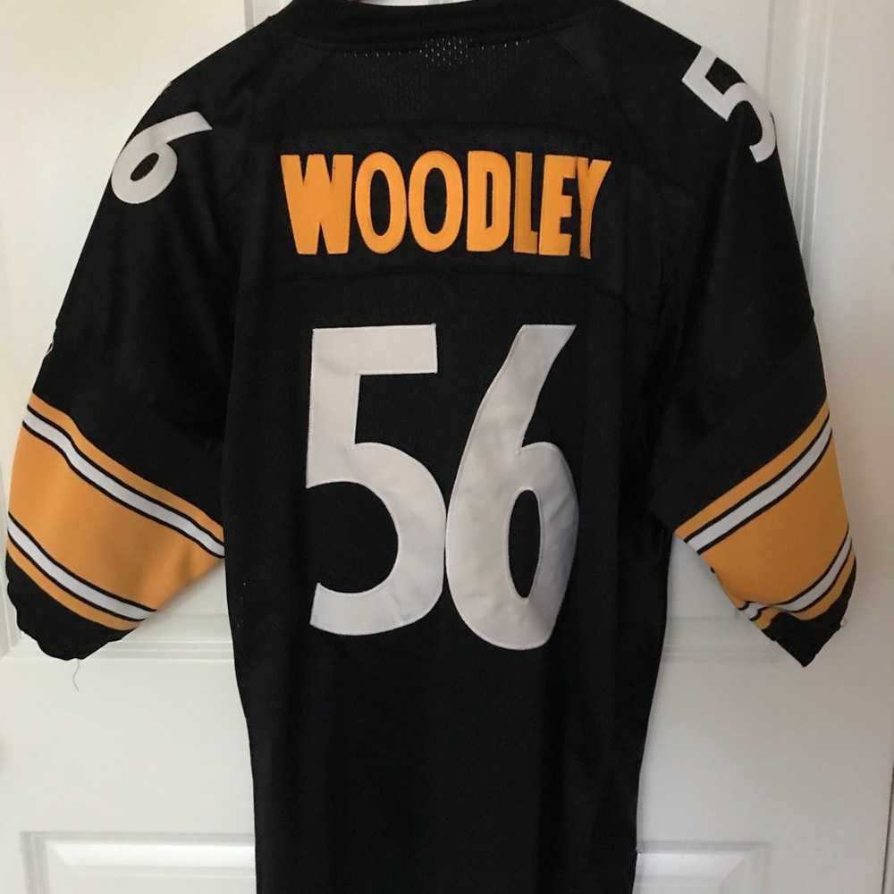 Used “Authentic” NFL Steelers #56, Jersey, Size 56, Woodley